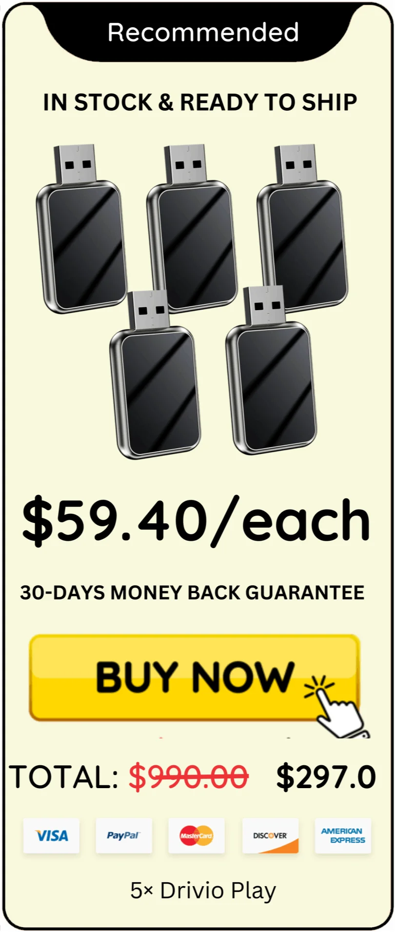 Drivio Play offer price 